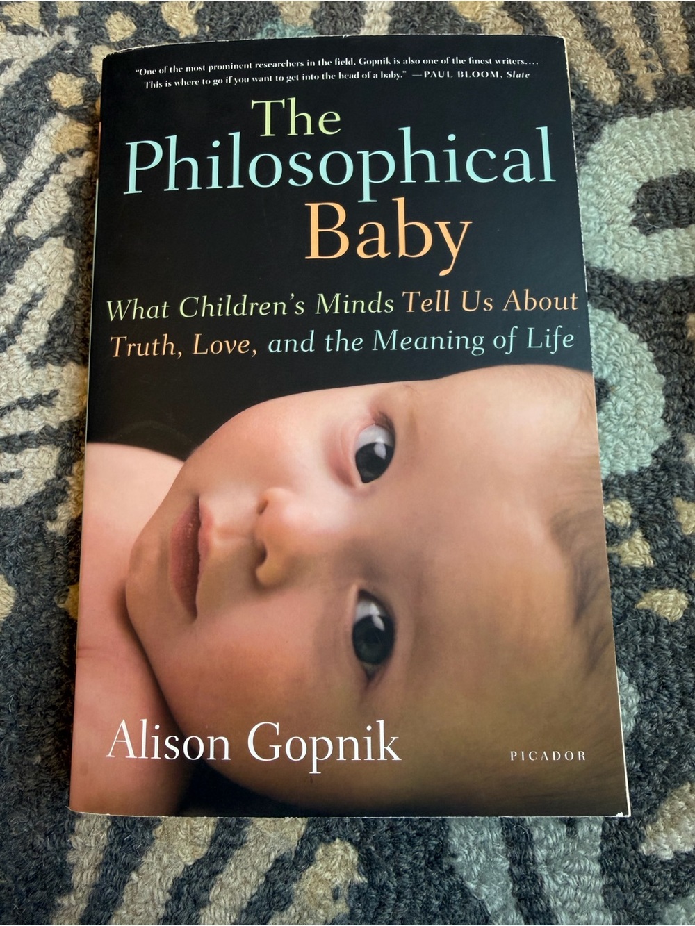 The Philosophical Baby by Alison Gopnik - Softcover Book, Black & Cream Cover
